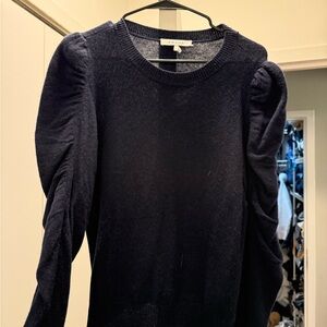 Frame Denim Navy Cashmere Sweater